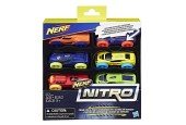Hasbro Nerf Nitro coureurs en mousse, paquet de 6