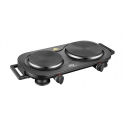 Plaque de cuisson double Elta 2000 Watt noir