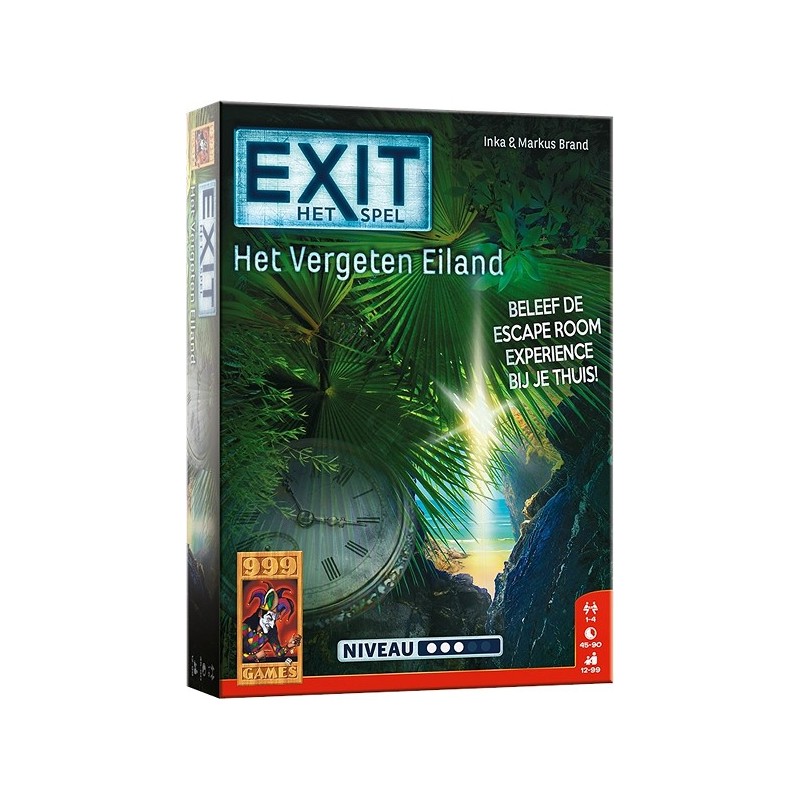 999 Games EXIT - Het vergeten eiland Bordspel
