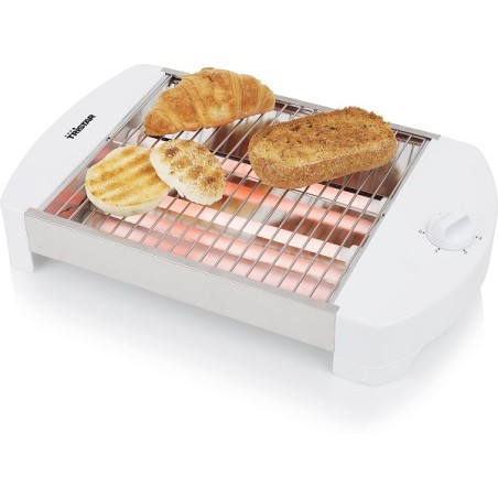 Tristar Grille-pain plat 23x20cm blanc