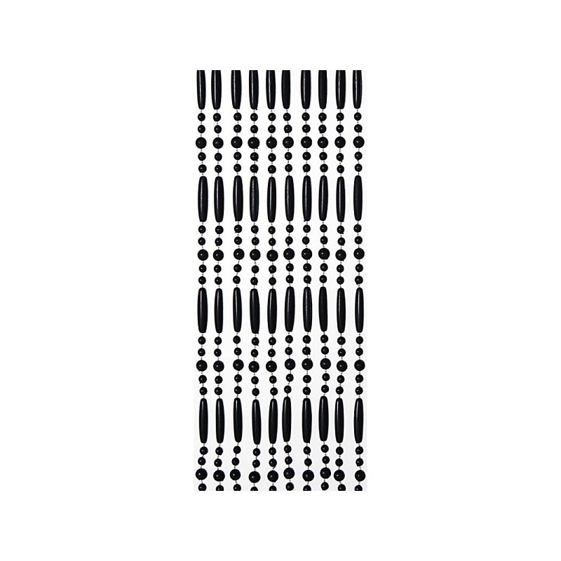 Perla Vliegengordijn 90x220cm zwart