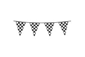 Ligne de drapeau de course 6m