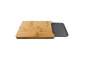 Planche à découper en bambou 38x26cm avec bac de récupération