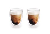 Lot de 2 verres à thé ou verres à café double paroi sans oreille Ø8x11,5cm