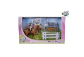 Kids Globe Speelset paard met ruiter en accessoires