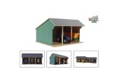 Hangar agricole Kids Globe pour tracteurs 1:32 45x28x22cm (hors accessoires)