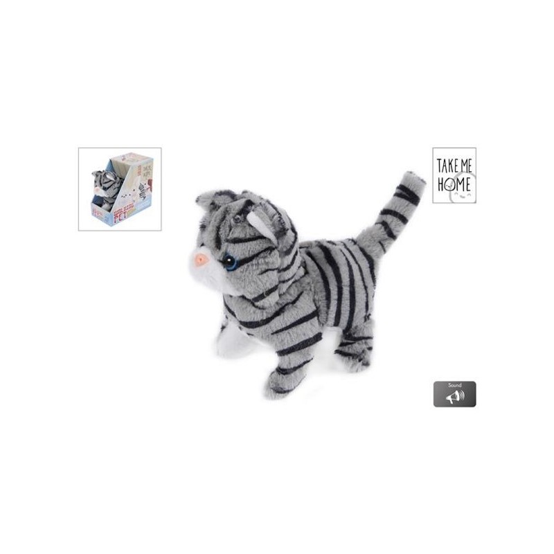 Take Me Home looppoes grijs/zwart 15,5cm diverse functies