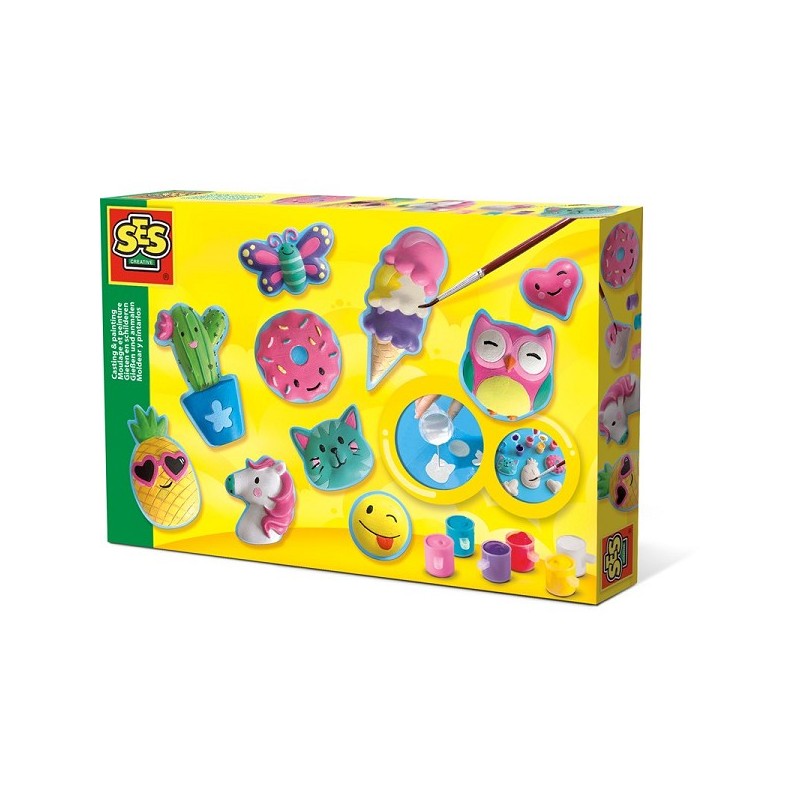 Ses Gieten en schilderen - vrolijke figuren