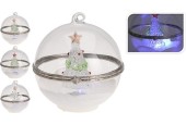 Boule de Noël avec Led 10cm. disponible en 3 versions différentes