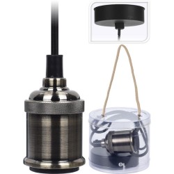 Lampe à suspension, culot E27, câble 100cm, platine 40W