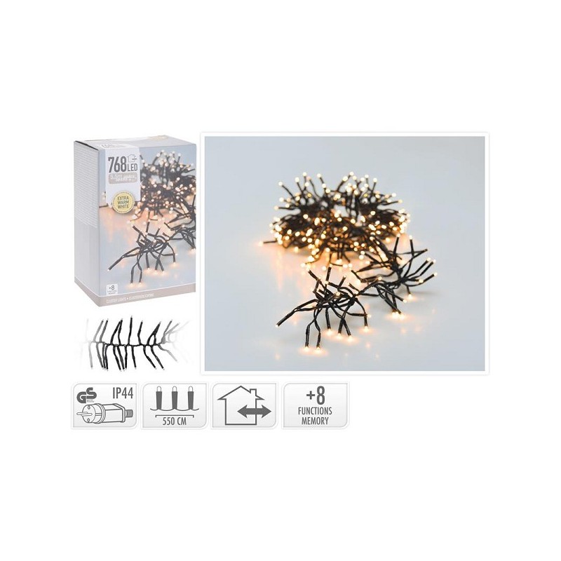 Clusterverlichting 768Led extra warmwit