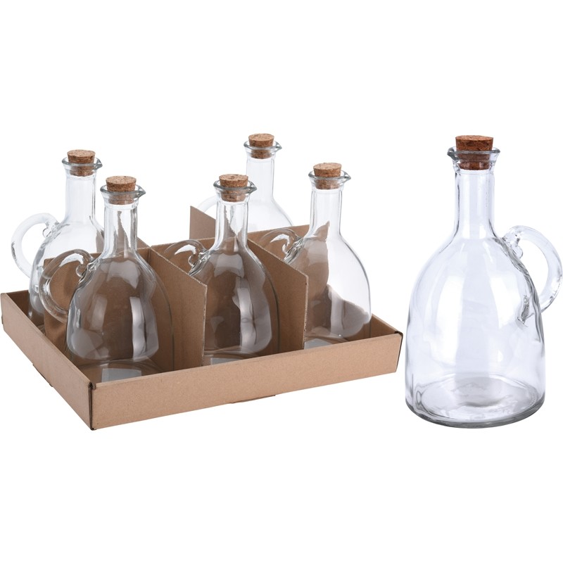 Bouteille d'huile/vinaigre en verre 500ml