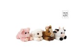 Take Me Home peluche animal de la ferme couché 20cm