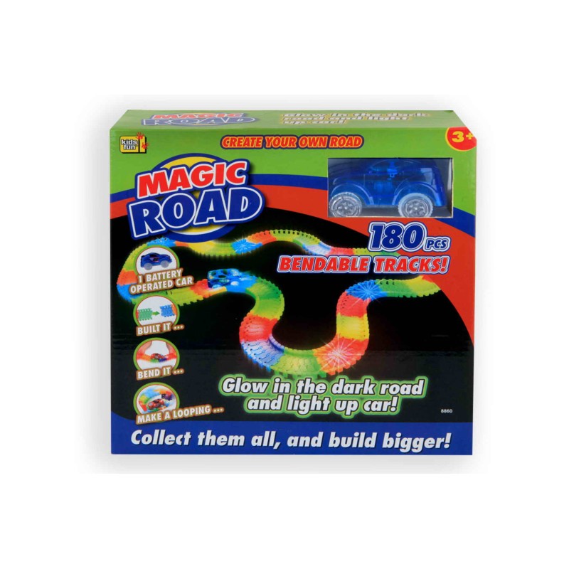 Piste de course Magic Road 180 pièces