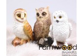 Statue de jardin Farmwood Animals Hibou 13 cm