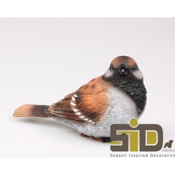 Tuinbeeld Vogel Mus M 14,5x6,5x8,5cm