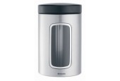 Brabantia vensterbus 1.4 liter matt steel fingerprint proef 1,4 L dia.11x17.5cm