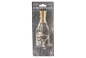 Bouchon de bouteille Bouchon lumineux d'ambiance en plastique avec éclairage filaire 10x LED chaudes étoiles avec pile 3xLR44