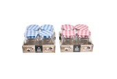 Jampot weckpot 100ml 5,5x6,5 cm pak a 4 stuks
