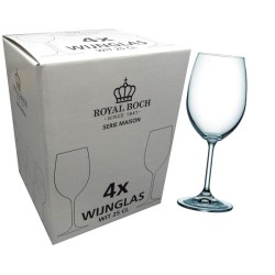 Royal Boch Witte Wijnglas 25 Cl " Maison" Ds A 4 St