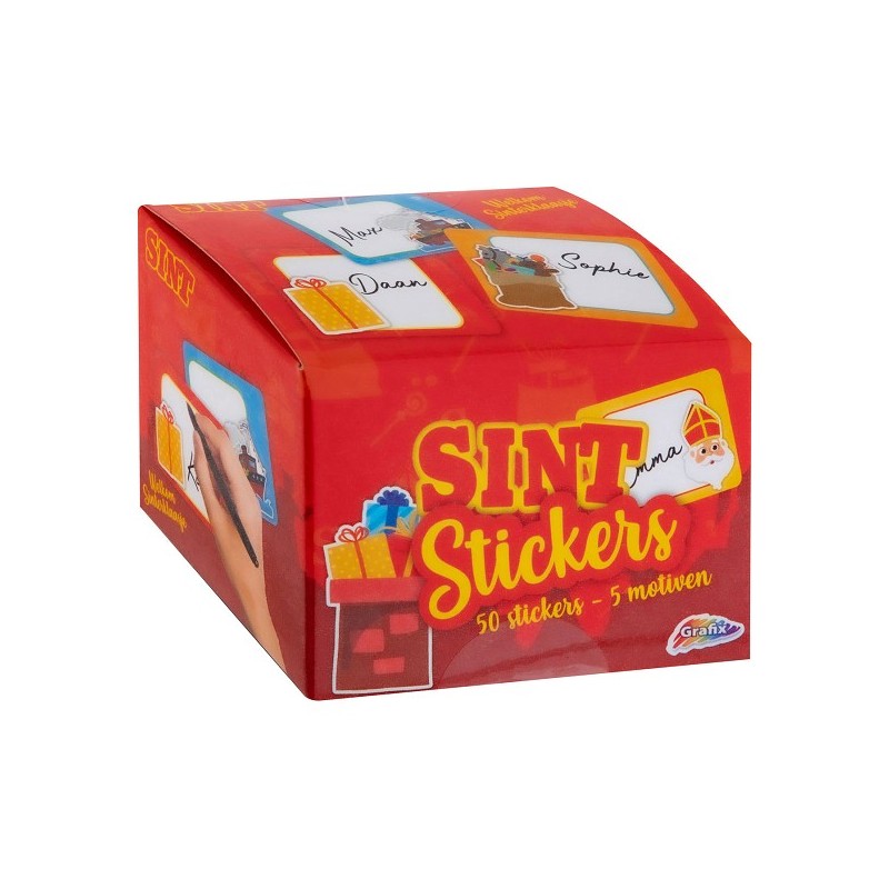 Grafix Sinterklaasstickers op rol 50 stuks