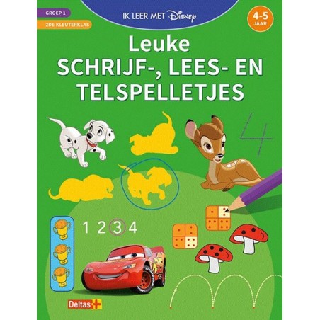 Deltas Disney Ik leer met - Leuke schrijf-, lees- en telspelletjes (4-5 j.)