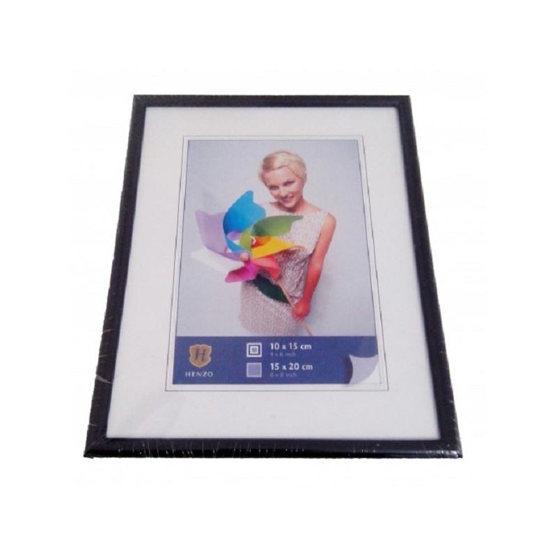 Henzo Cadre photo Napoli 15x20cm plastique noir
