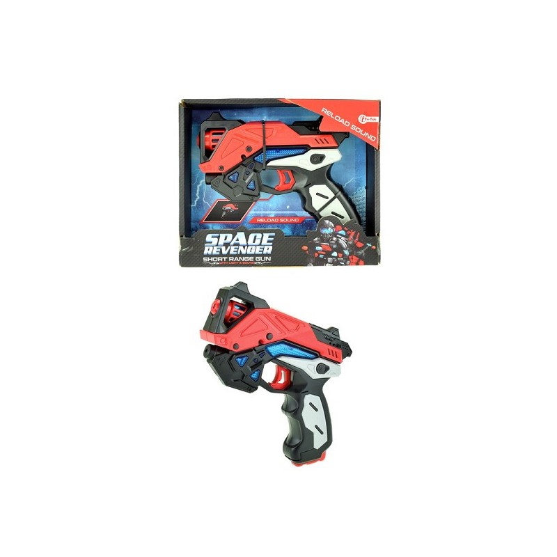 Toi Toys Space pistool 16 cm met licht en geluid en herladingsgeluid