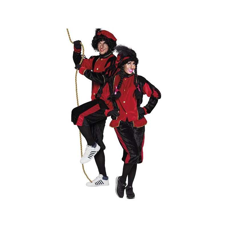Pietenkostuum volwassenen rood (XL)