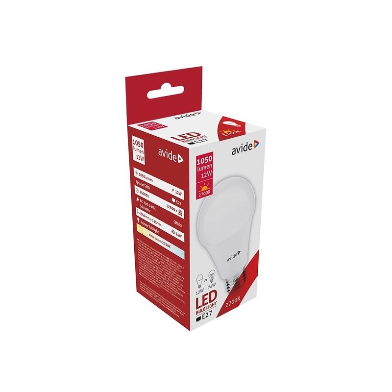 Avide LED globe lamp E27 12W 2700K extrawarmwit 1050 lumen A+