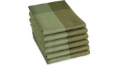 DDDDD Theedoek Blend olive groen 60x65cm 6 stuks