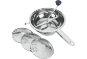 Metaltex Milly groentenmolen roerzeef RVS met 3 inzetten 24cm