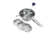 Metaltex Milly groentenmolen roerzeef RVS met 3 inzetten 20cm