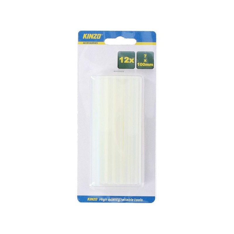 Bâtons de colle pour pistolet à colle7x100mm 12 pièces sur carte