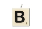 Paperdreams Letter Kaarsje letter B, set van 4