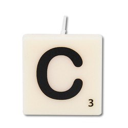 Paperdreams Lettre Bougie lettre C, lot de 4