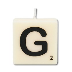 Paperdreams Lettre Bougie lettre G, lot de 4