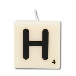Paperdreams Lettre Bougie lettre H, lot de 4