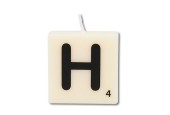 Paperdreams Letter Kaarsje letter H, set van 4