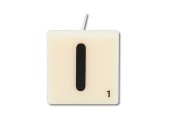 Paperdreams Lettre Bougie lettre I, lot de 4