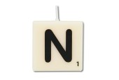 Paperdreams Letter Kaarsje letter N, set van 4