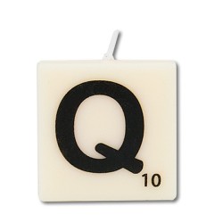 Paperdreams Lettre Bougie lettre Q, lot de 4