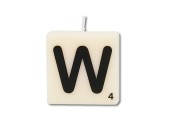 Paperdreams Letter Kaarsje letter W, set van 4