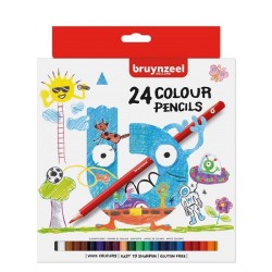 Bruynzeel 24 crayons de couleur longs