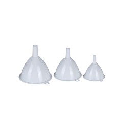 Trechters Set 3-delig Kunststof Wit