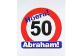 Panneau routier du bouclier hommage - 50 ans d'Abraham