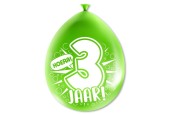 Paperdreams Cijfer Ballonnen - 3 jaar 8 stuks 30cm
