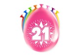 Paperdreams Ballons Chiffres - 21 ans 8 pièces 30cm