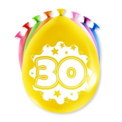 Paperdreams Ballons Chiffres - 30 ans 8 pièces 30cm