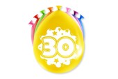 Paperdreams Ballons Chiffres - 30 ans 8 pièces 30cm